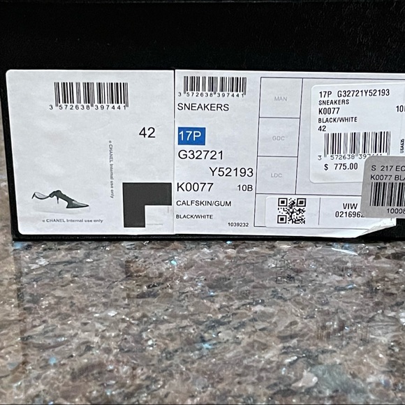 Chanel Pre-Fall 2017 mens leather sneakers - Picture 5 of 16